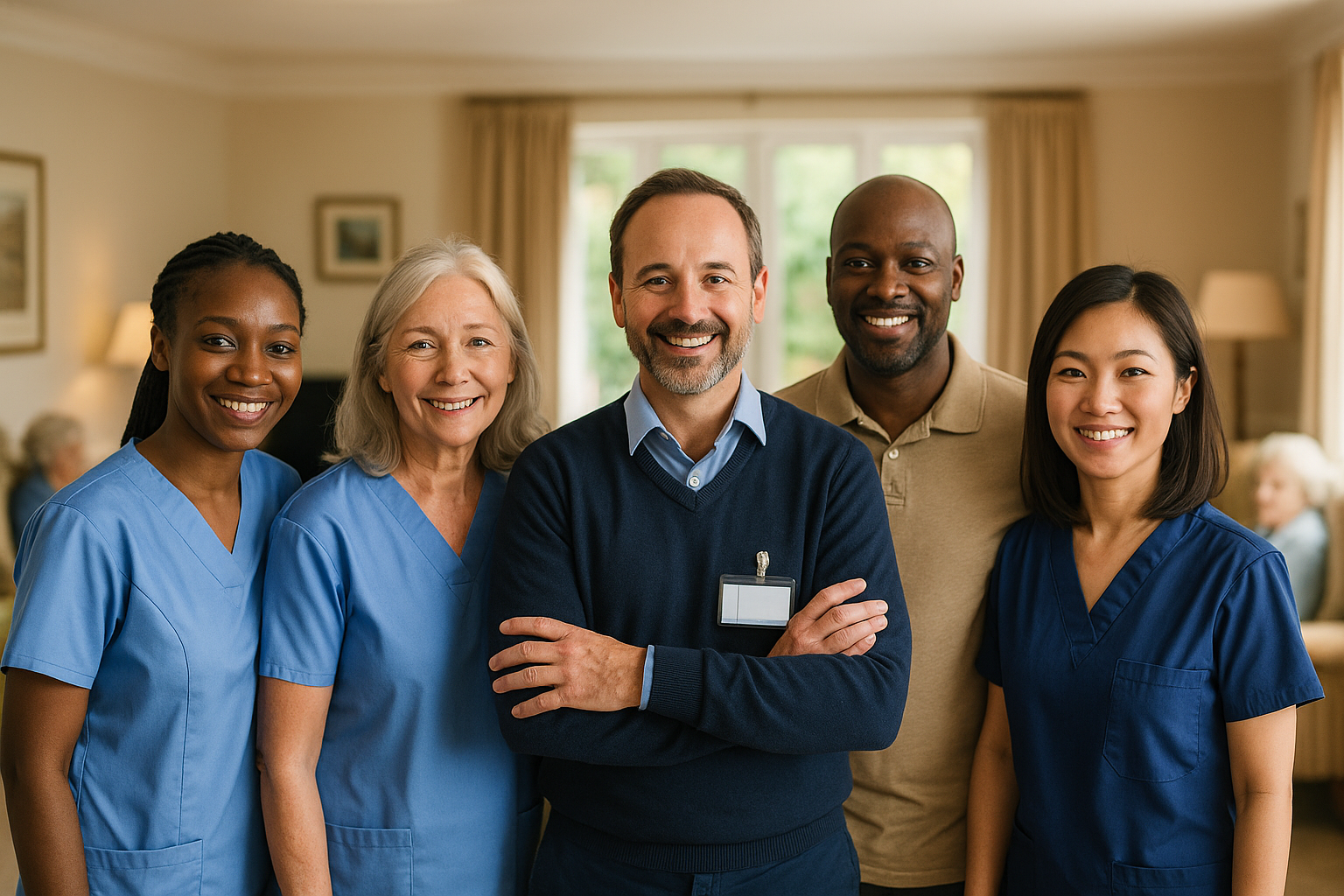Professional Care Home Staff Team